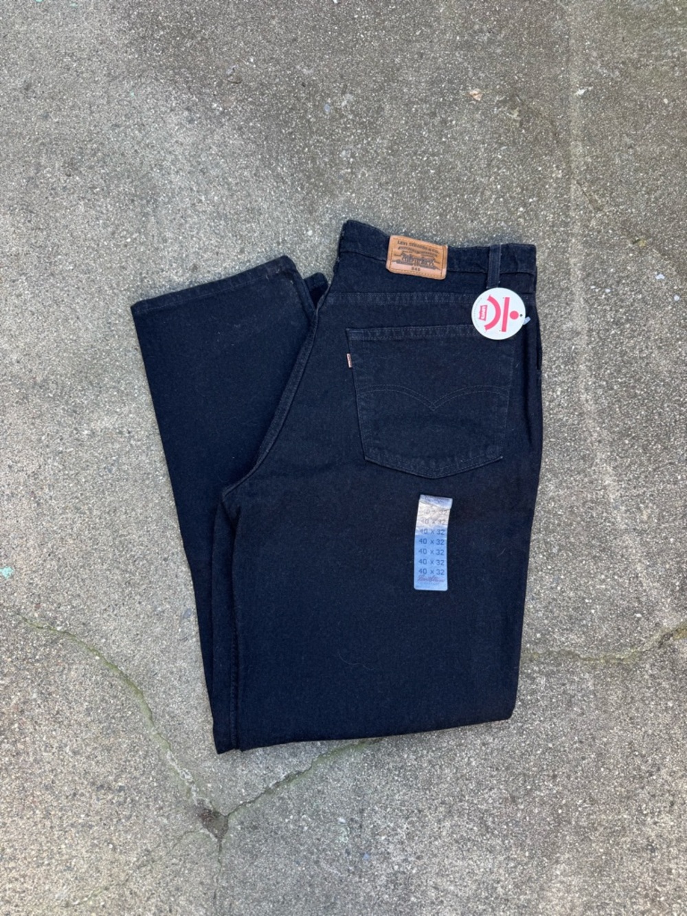 Vintage 1994 Levi’s 545 Black Jeans Deadstock BNWT 40x32 USA Made